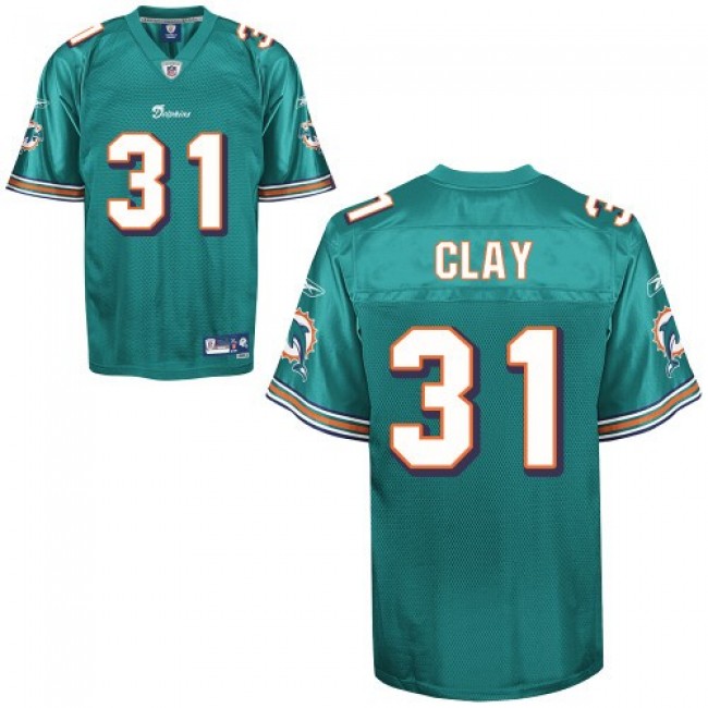Dolphins #31 Charles Clay Green Stitched NFL Jersey