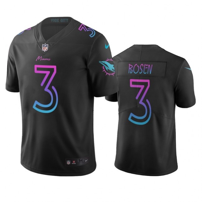 Miami Dolphins #3 Josh Rosen Black Vapor Limited City Edition NFL Jersey