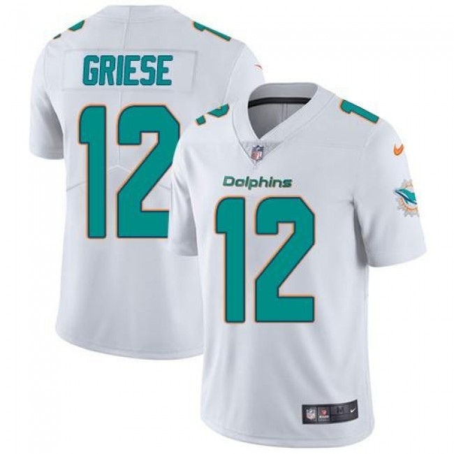 Miami Dolphins #12 Bob Griese White Youth Stitched NFL Vapor Untouchable Limited Jersey
