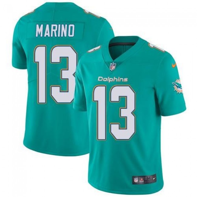 Miami Dolphins #13 Dan Marino Aqua Green Team Color Youth Stitched NFL Vapor Untouchable Limited Jersey