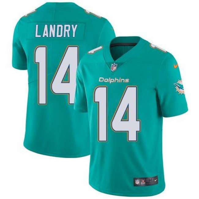 Miami Dolphins #14 Jarvis Landry Aqua Green Team Color Youth Stitched NFL Vapor Untouchable Limited Jersey