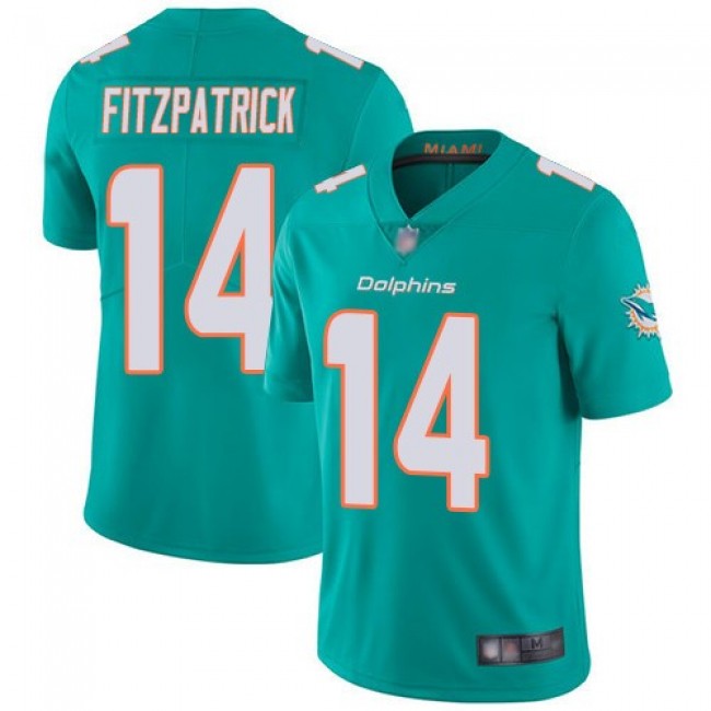 Nike Dolphins #14 Ryan Fitzpatrick Aqua Green Team Color Men's Stitched NFL Vapor Untouchable Limited Jersey