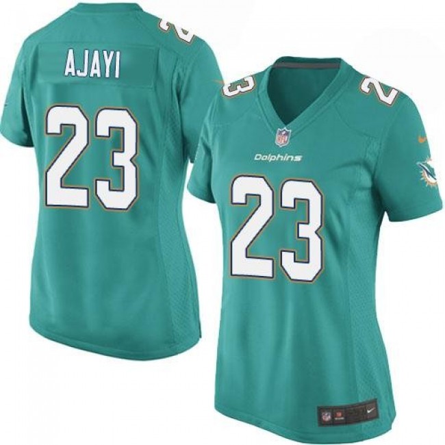 Women's Dolphins #23 Jay Ajayi Aqua Green Team Color Stitched NFL Elite Jersey