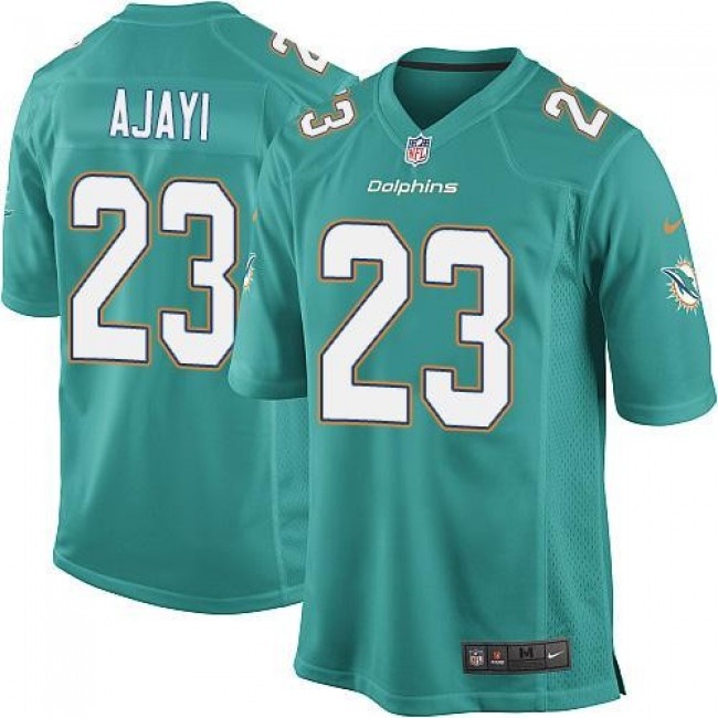 Miami Dolphins #23 Jay Ajayi Aqua Green Team Color Youth Stitched NFL Elite Jersey