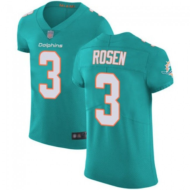 Nike Dolphins #3 Josh Rosen Aqua Green Team Color Men's Stitched NFL Vapor Untouchable Elite Jersey