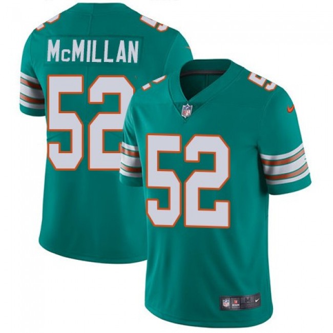 Miami Dolphins #52 Raekwon McMillan Aqua Green Alternate Youth Stitched NFL Vapor Untouchable Limited Jersey