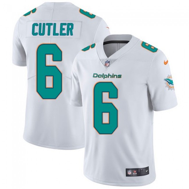 Miami Dolphins #6 Jay Cutler White Youth Stitched NFL Vapor Untouchable Limited Jersey