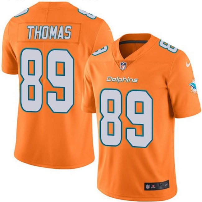 Miami Dolphins #89 Julius Thomas Orange Youth Stitched NFL Limited Rush Jersey