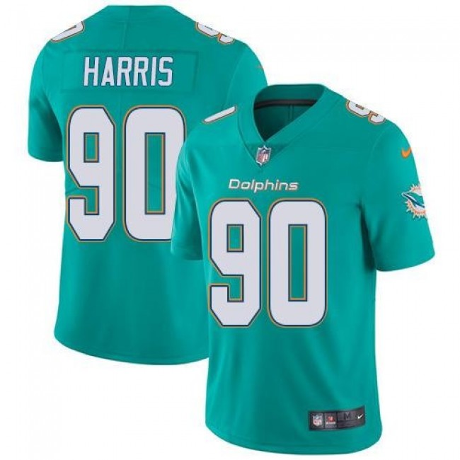 Miami Dolphins #90 Charles Harris Aqua Green Team Color Youth Stitched NFL Vapor Untouchable Limited Jersey
