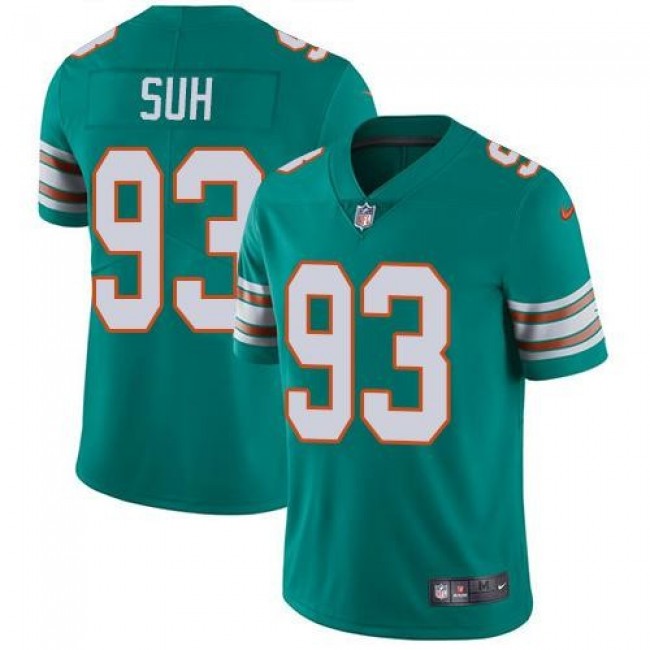 Miami Dolphins #93 Ndamukong Suh Aqua Green Alternate Youth Stitched NFL Vapor Untouchable Limited Jersey