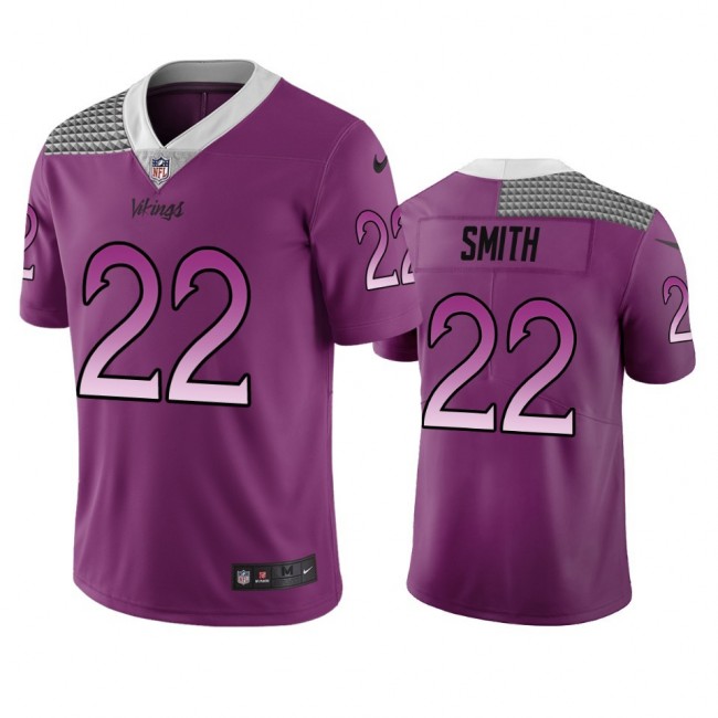 Minnesota Vikings #22 Harrison Smith Purple Vapor Limited City Edition NFL Jersey