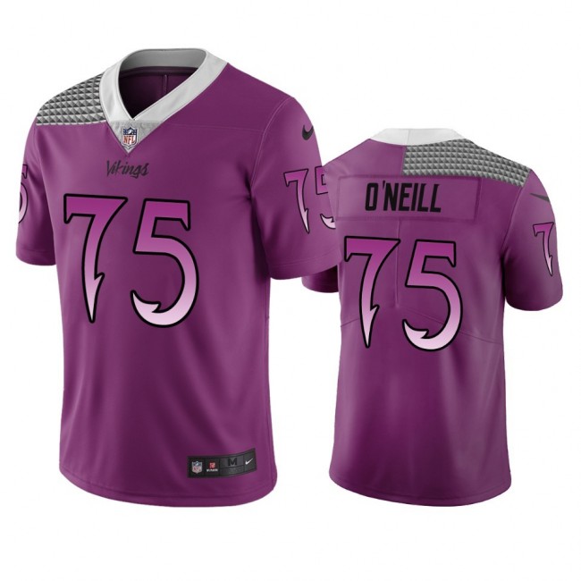 Minnesota Vikings #75 Brian O'Neill Purple Vapor Limited City Edition NFL Jersey
