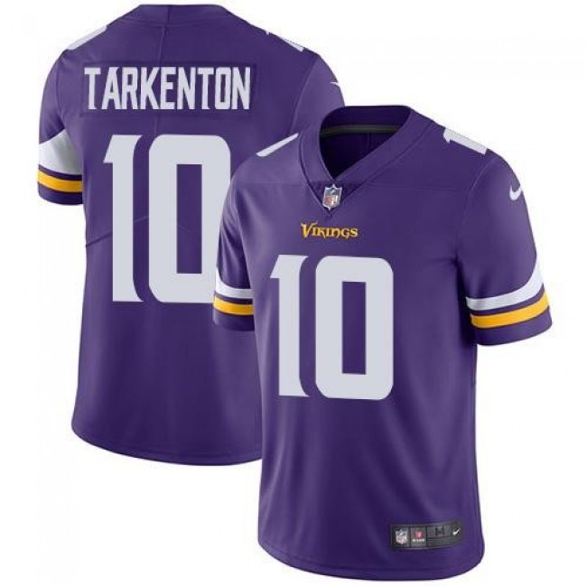 Nike Vikings #10 Fran Tarkenton Purple Team Color Men's Stitched NFL Vapor Untouchable Limited Jersey