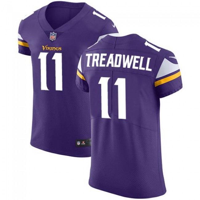 Nike Vikings #11 Laquon Treadwell Purple Team Color Men's Stitched NFL Vapor Untouchable Elite Jersey