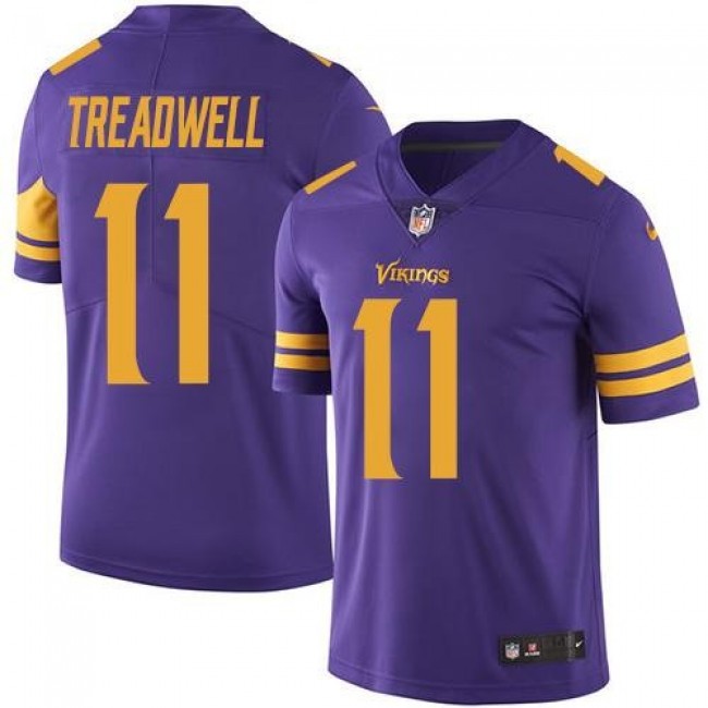 Minnesota Vikings #11 Laquon Treadwell Purple Youth Stitched NFL Limited Rush Jersey