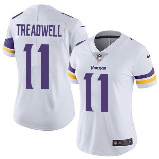 Women's Vikings #11 Laquon Treadwell White Stitched NFL Vapor Untouchable Limited Jersey