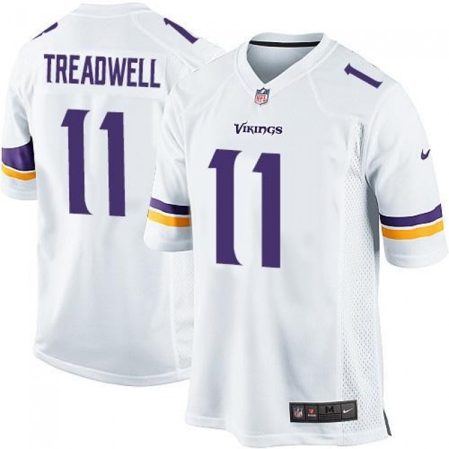 Minnesota Vikings #11 Laquon Treadwell White Youth Stitched NFL Elite Jersey