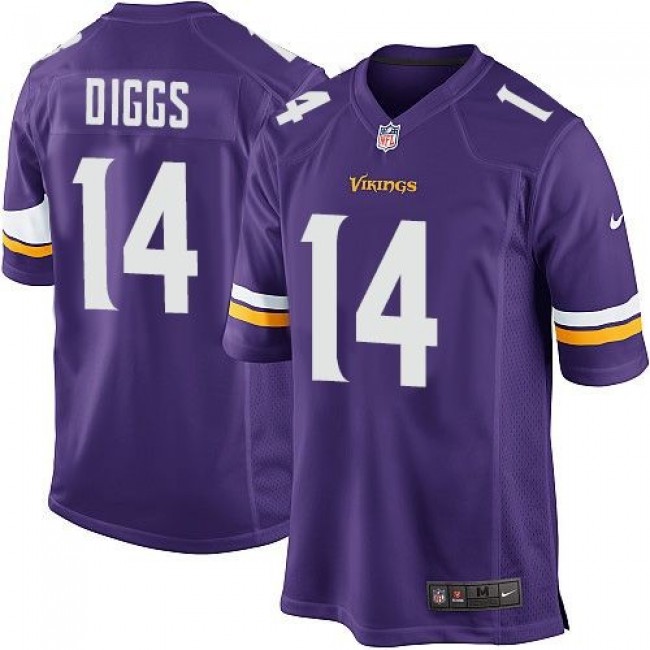 Minnesota Vikings #14 Stefon Diggs Purple Team Color Youth Stitched NFL Elite Jersey