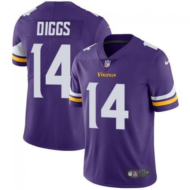 Minnesota Vikings #14 Stefon Diggs Purple Team Color Youth Stitched NFL Vapor Untouchable Limited Jersey