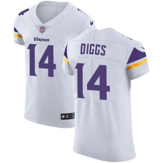 Nike Vikings #14 Stefon Diggs White Men's Stitched NFL Vapor Untouchable Elite Jersey