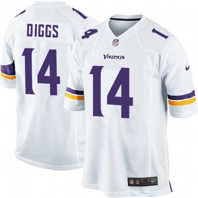 Minnesota Vikings #14 Stefon Diggs White Youth Stitched NFL Elite Jersey