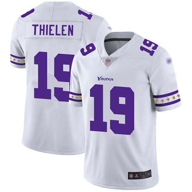 Nike Vikings #19 Adam Thielen White Men's Stitched NFL Limited Team Logo Fashion Jersey