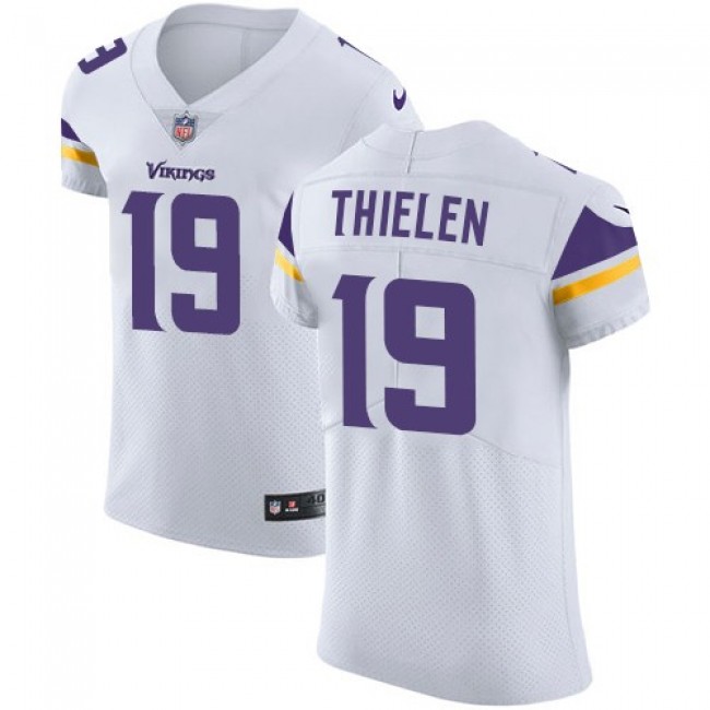 Nike Vikings #19 Adam Thielen White Men's Stitched NFL Vapor Untouchable Elite Jersey