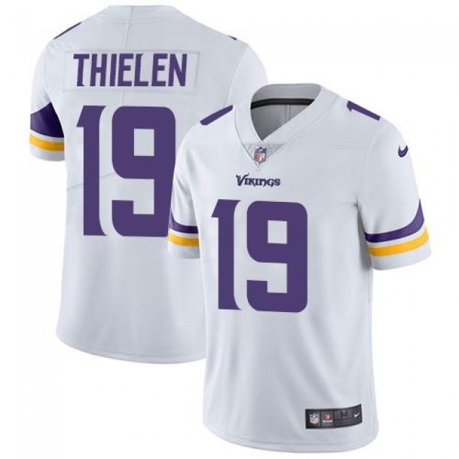 Minnesota Vikings #19 Adam Thielen White Youth Stitched NFL Vapor Untouchable Limited Jersey