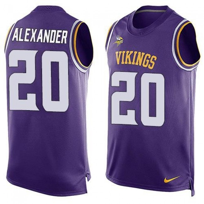 Nike Vikings #20 Mackensie Alexander Purple Team Color Men's Stitched NFL Limited Tank Top Jersey