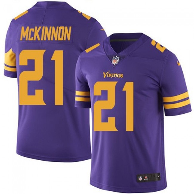 Minnesota Vikings #21 Jerick McKinnon Purple Youth Stitched NFL Limited Rush Jersey