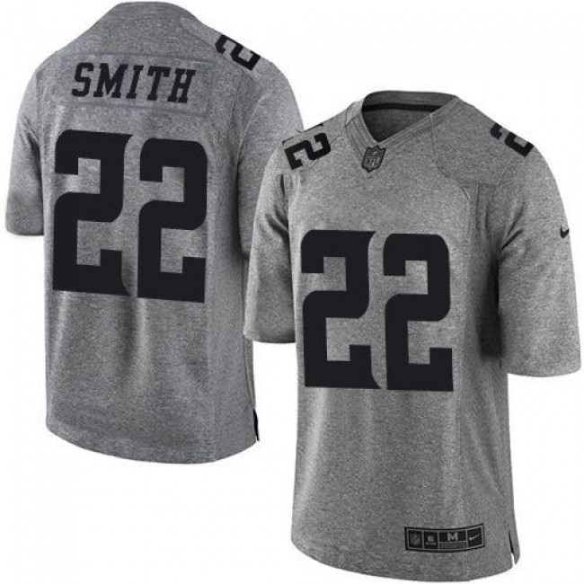 Nike Vikings #22 Harrison Smith Gray Men's Stitched NFL Limited Gridiron Gray Jersey