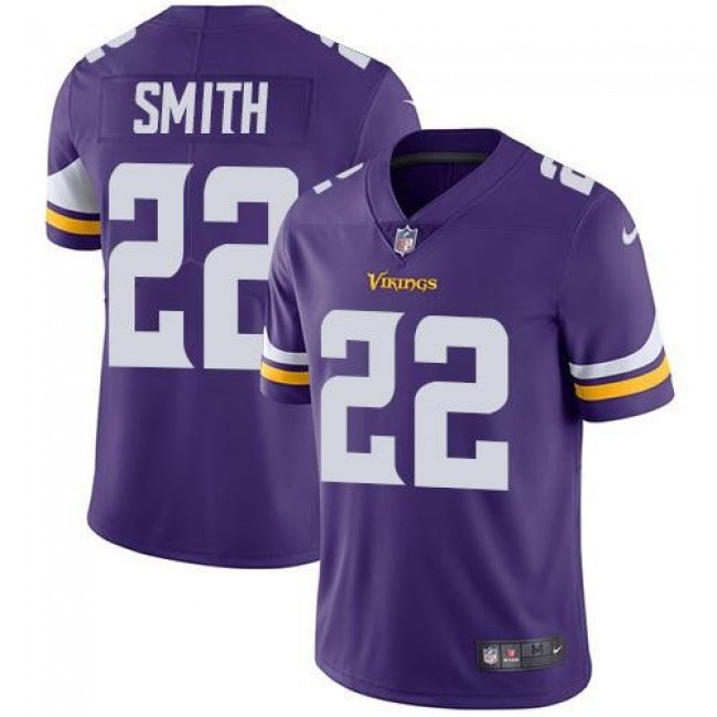 Minnesota Vikings #22 Harrison Smith Purple Team Color Youth Stitched NFL Vapor Untouchable Limited Jersey