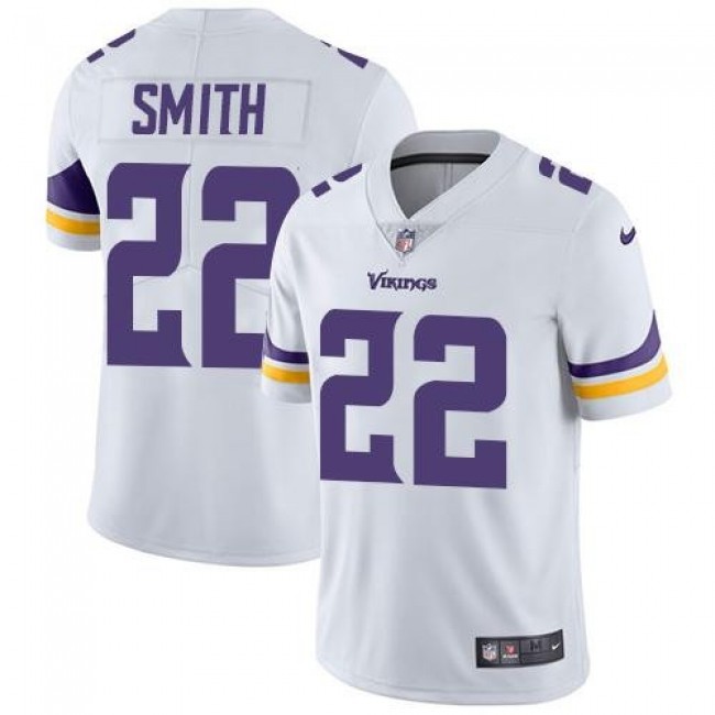 Nike Vikings #22 Harrison Smith White Men's Stitched NFL Vapor Untouchable Limited Jersey