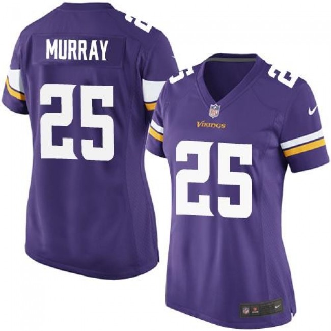 Women's Vikings #25 Latavius Murray Purple Team Color Stitched NFL Elite Jersey