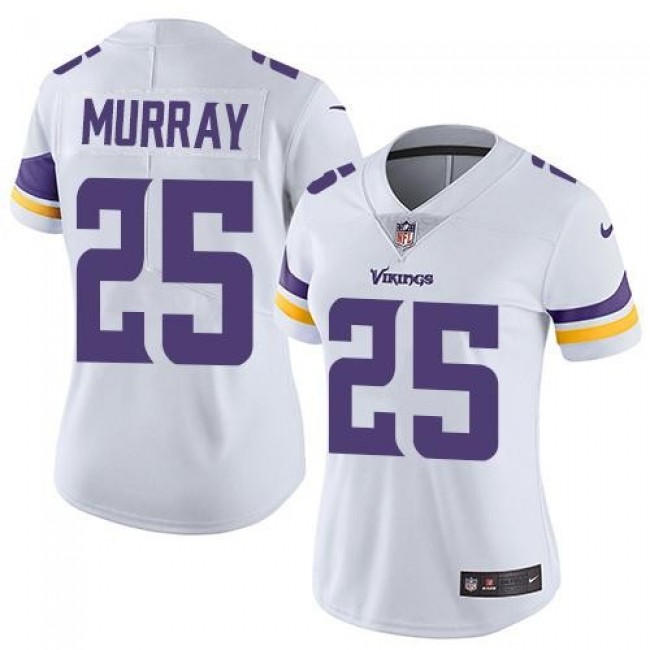 Women's Vikings #25 Latavius Murray White Stitched NFL Vapor Untouchable Limited Jersey