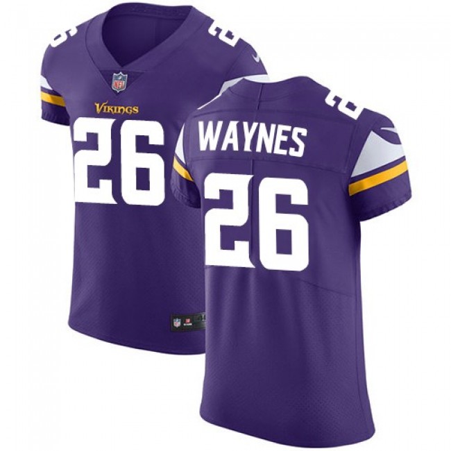 Nike Vikings #26 Trae Waynes Purple Team Color Men's Stitched NFL Vapor Untouchable Elite Jersey