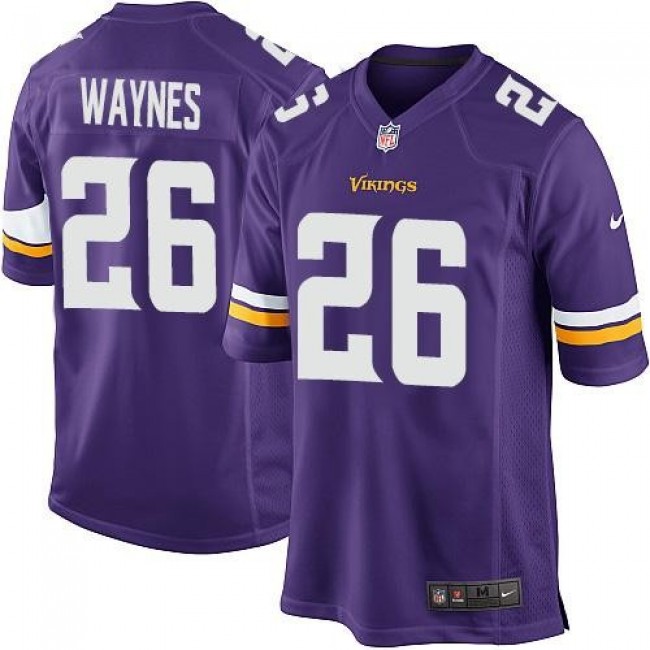 Minnesota Vikings #26 Trae Waynes Purple Team Color Youth Stitched NFL Elite Jersey