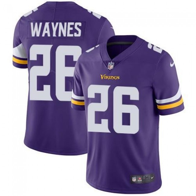 Minnesota Vikings #26 Trae Waynes Purple Team Color Youth Stitched NFL Vapor Untouchable Limited Jersey