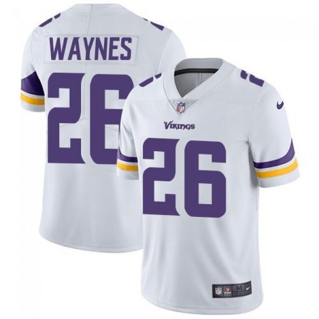 Nike Vikings #26 Trae Waynes White Men's Stitched NFL Vapor Untouchable Limited Jersey