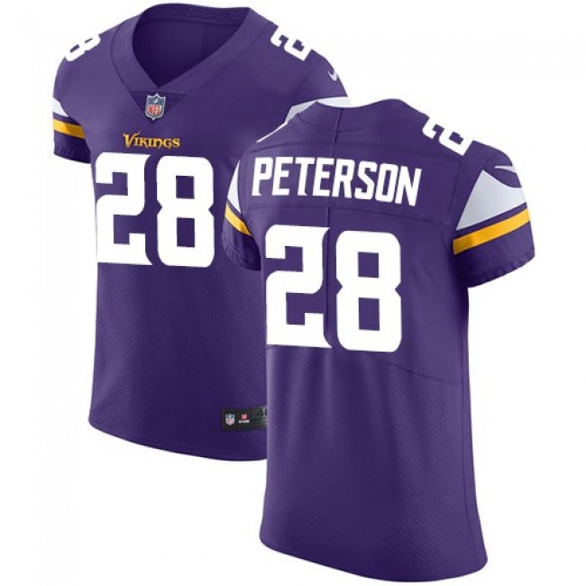 Nike Vikings #28 Adrian Peterson Purple Team Color Men's Stitched NFL Vapor Untouchable Elite Jersey