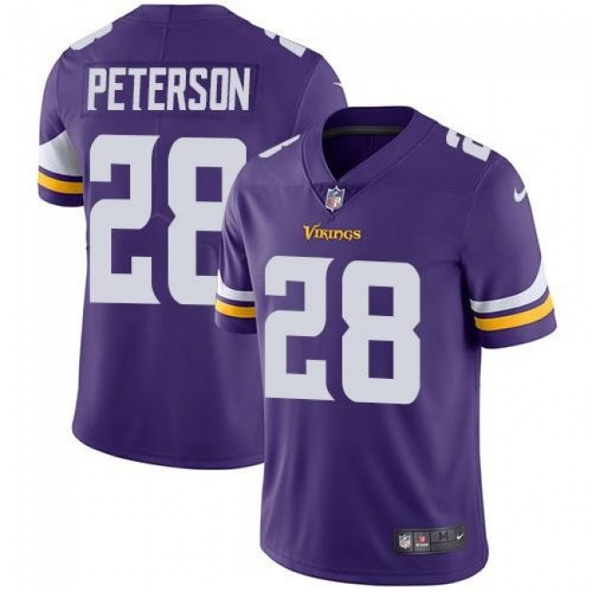 Minnesota Vikings #28 Adrian Peterson Purple Team Color Youth Stitched NFL Vapor Untouchable Limited Jersey