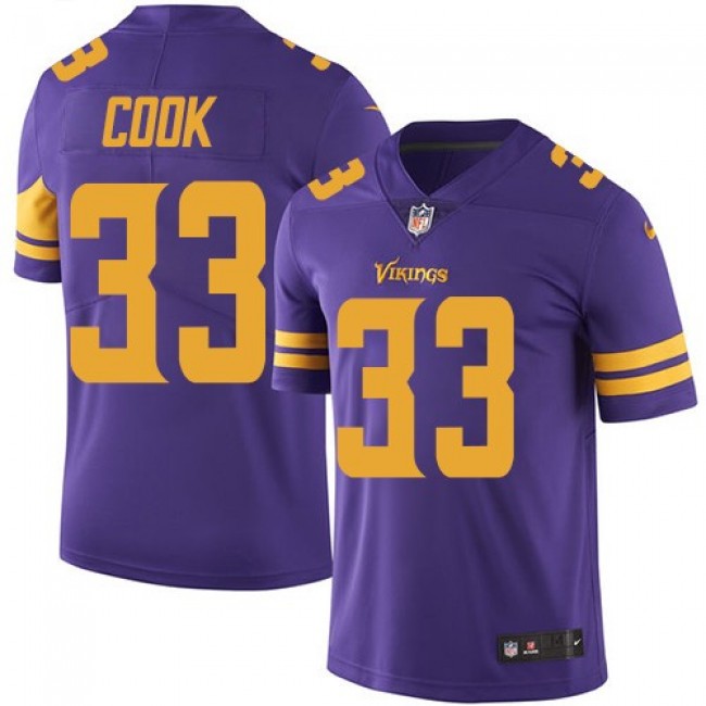 Minnesota Vikings #33 Dalvin Cook Purple Youth Stitched NFL Limited Rush Jersey
