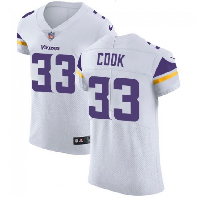 Nike Vikings #33 Dalvin Cook White Men's Stitched NFL Vapor Untouchable Elite Jersey