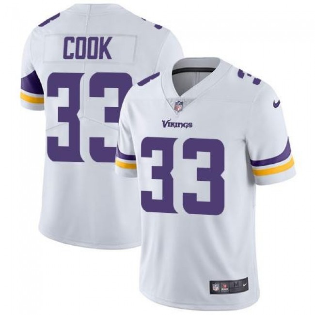 Nike Vikings #33 Dalvin Cook White Men's Stitched NFL Vapor Untouchable Limited Jersey