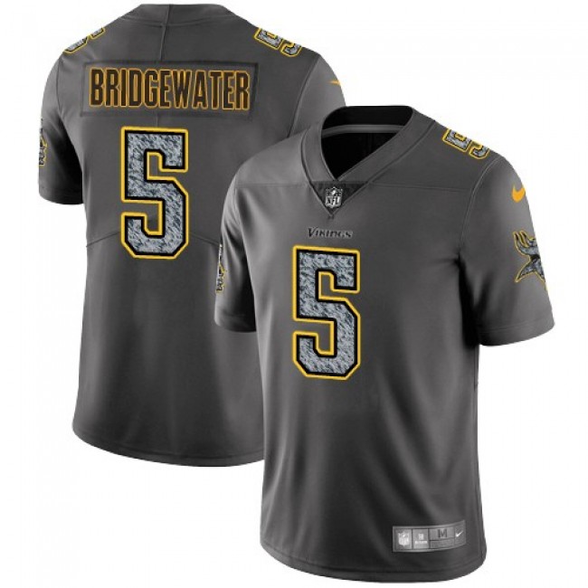 Minnesota Vikings #5 Teddy Bridgewater Gray Static Youth Stitched NFL Vapor Untouchable Limited Jersey