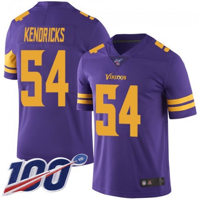 Nike Vikings #54 Eric Kendricks Purple Men's Stitched NFL Limited Rush 100th Season Jersey