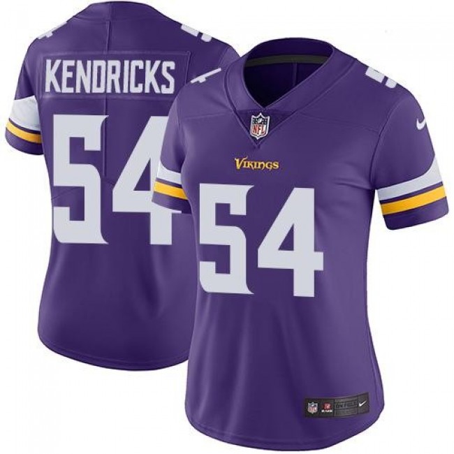 Women's Vikings #54 Eric Kendricks Purple Team Color Stitched NFL Vapor Untouchable Limited Jersey