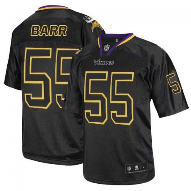 Nike Vikings #55 Anthony Barr Lights Out Black Men's Stitched NFL Elite Jersey