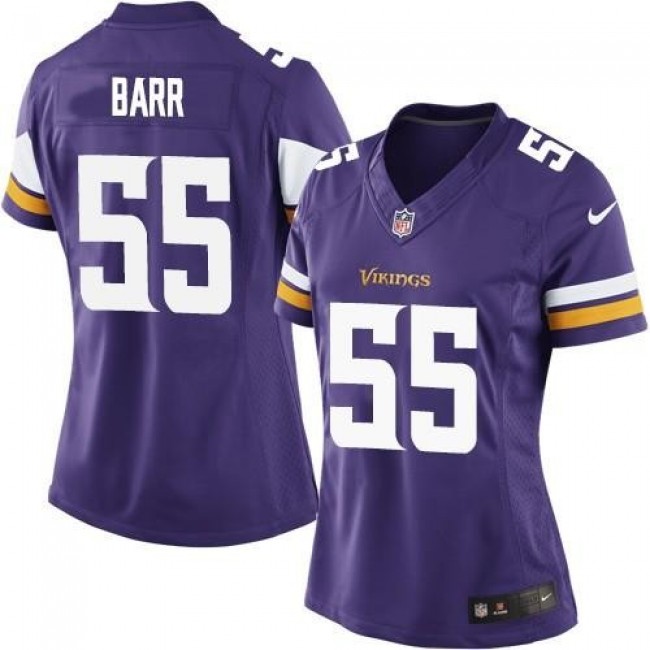 Women's Vikings #55 Anthony Barr Purple Team Color Stitched NFL Elite Jersey