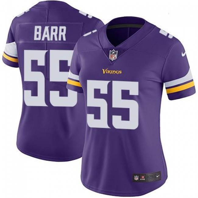 Women's Vikings #55 Anthony Barr Purple Team Color Stitched NFL Vapor Untouchable Limited Jersey